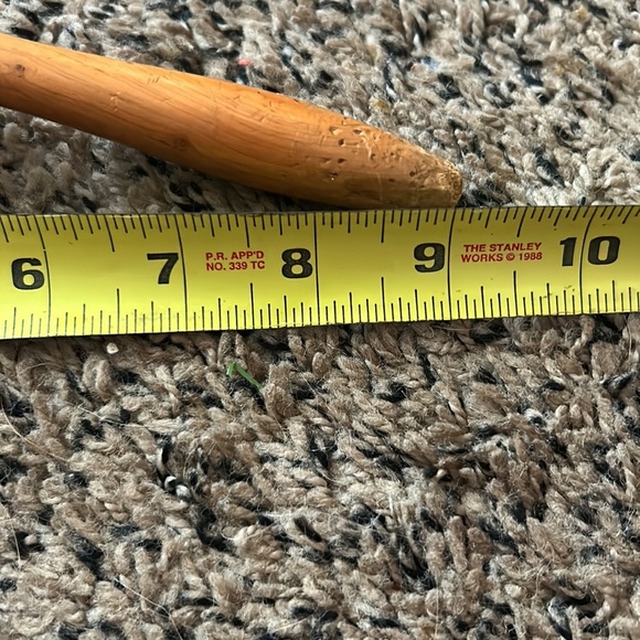 Vintage 2 pc Maraca Shaker Percussion Handmade Carved Floral! HG004 - Picture 3 of 5